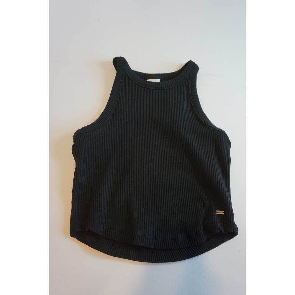 Zara Kids Girls Black Ribbed Racerback Tank Top Size 13/14 164cm 4424/610/800
